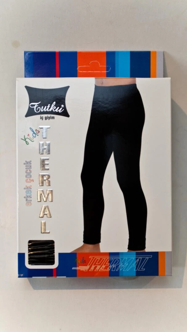 Colant termal negru pentru baieti 5-13 ani